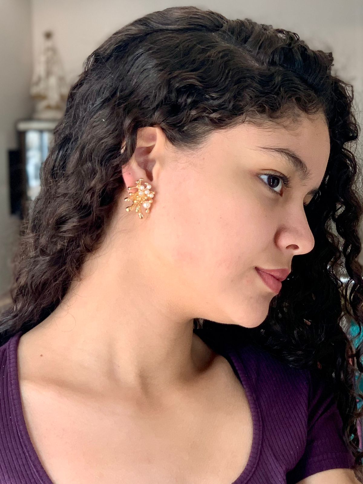 BRINCO DOURADO C/ PÉROLA